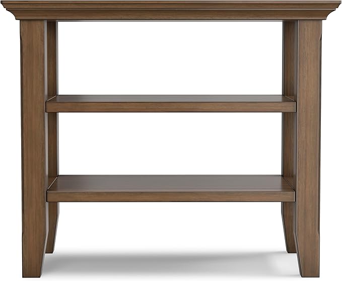 SIMPLIHOME Acadian 14-inch Wide Solid Wood Narrow End Table in Rustic Natural - Image 11