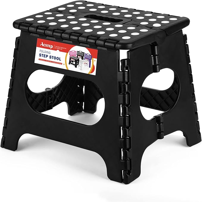 ACSTEP Folding Step Stool for Adults-11 Height Lightweight Plastic Stepping by ACSTEP