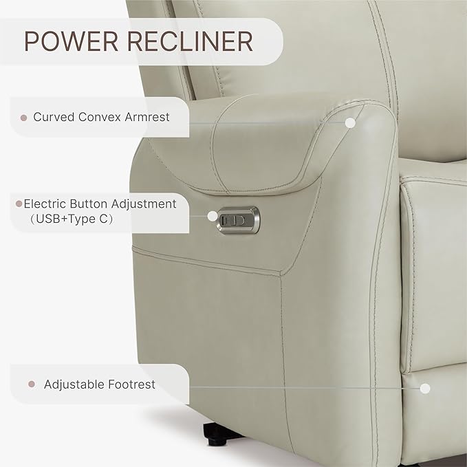 Leather Recliner Chair for Adults Wall Hugger RV Recliner - Image 5