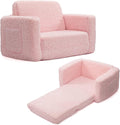 ALIMORDEN 2-in-1 Flip Out Cuddly Sherpa Toddler Couch Convertible Sofa to by ALIMORDEN