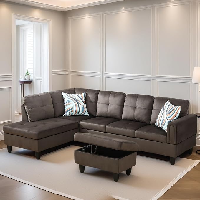 L Shaped Sectional Couches for Living Room, Modern Modular Sectional Sofa - Image 3