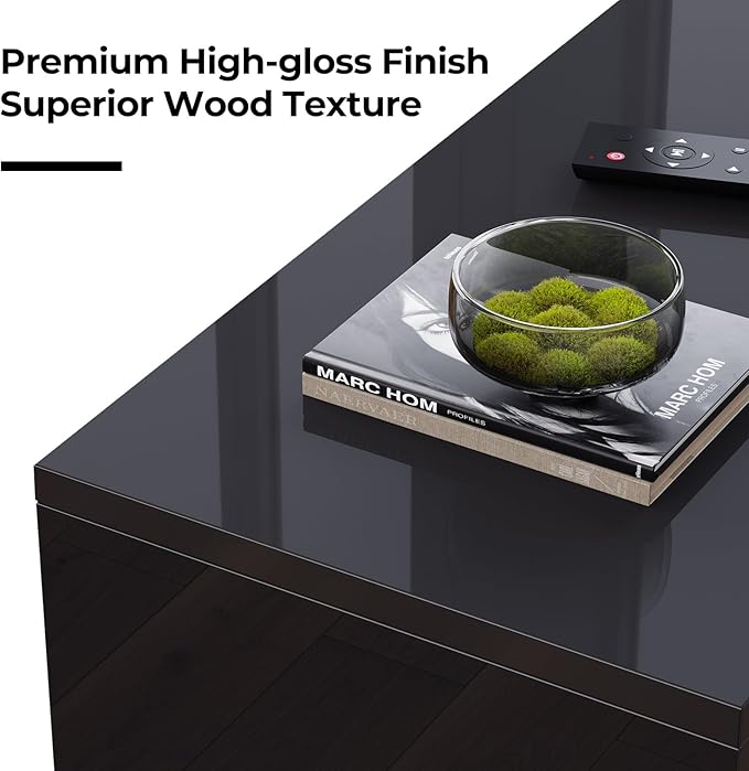 Rolanstar TV Stand with Power Outlet, Floating TV Stand with RGB Lights - Image 3