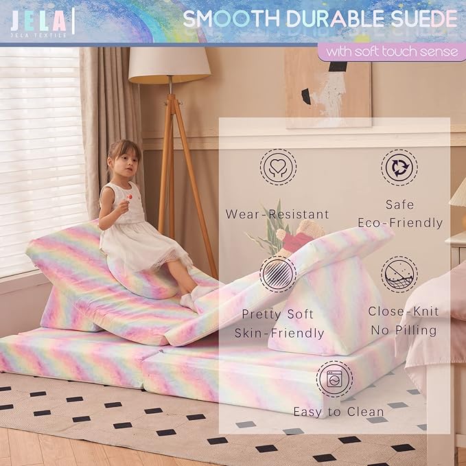 jela Kids Play Couch Castle Extended Size 10PCS - Image 4