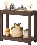 Small Farmhouse Wood Entryway Table Narrow Console Table by Besiost