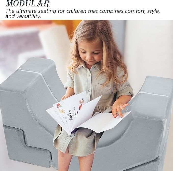 MeMoreCool Foam Climbing Toddler Couch, Modular Kids Sofa - Image 7