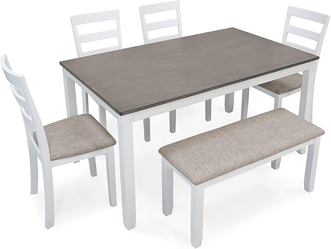 Signature Design by Ashley Stonehollow Modern Farmhouse Dining Table - Image 8