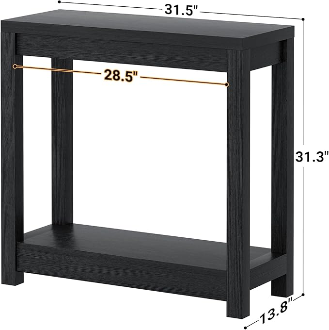 Small Farmhouse Wood Entryway Table Narrow Console Table - Image 3