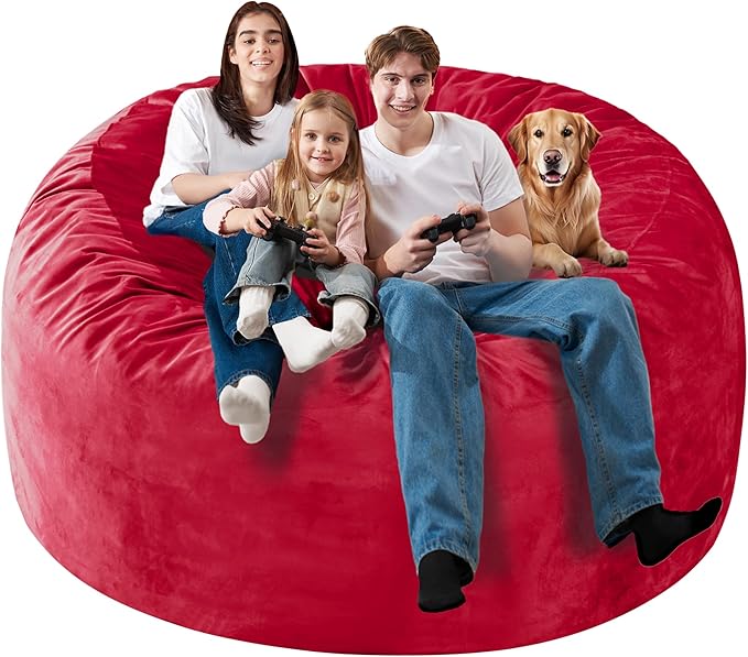 Homguava 6FT Bean Bag Chair Giant BeanBag - Image 4
