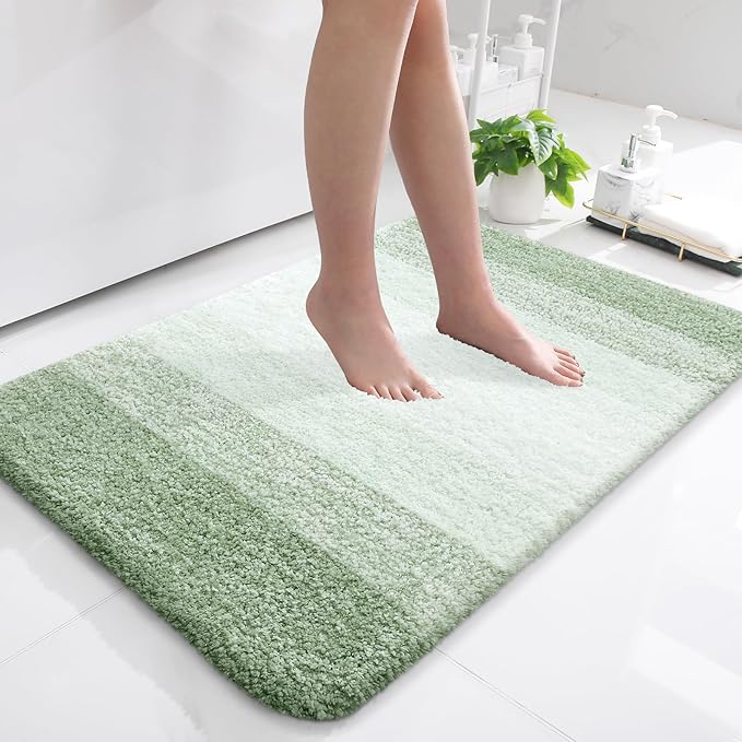 OLANLY Bathroom Rugs Mat 36x24, Extra Soft Absorbent Microfiber Bath Rugs by OLANLY