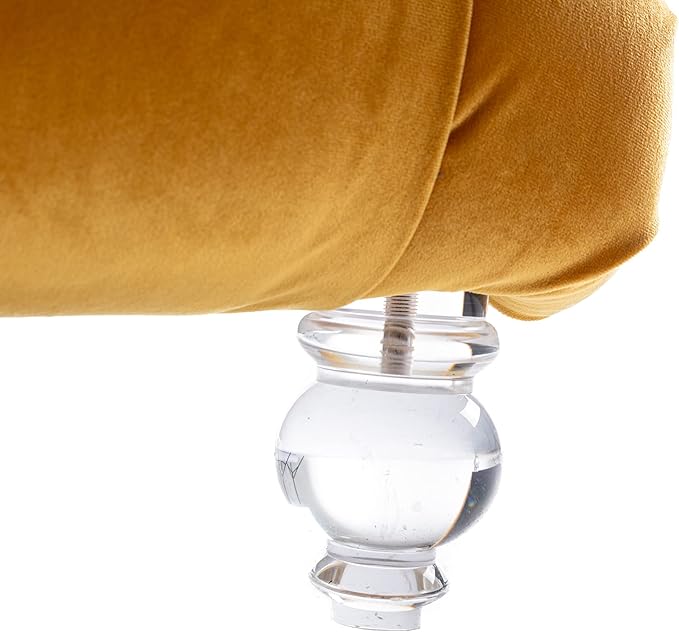 HomSof Modern Armless Velvet Chaise Lounge Indoor Chair - Image 6