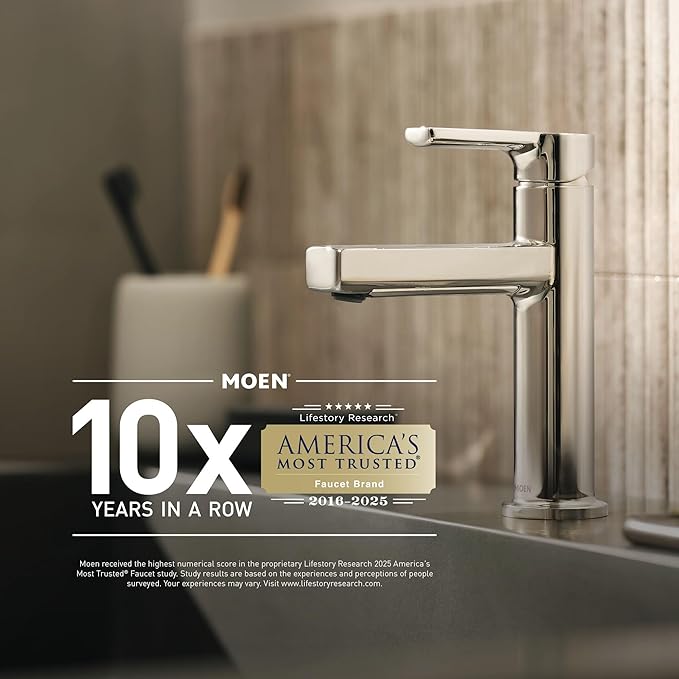 Moen DN0792BL Iso 22-Inch x 22-Inch Frameless Pivoting Bathroom Tilting Mirror - Image 6