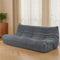 Fireside Three-Seater Mid-Century Armless Sofa — Floor Lounger in Soft Premium by Unknown