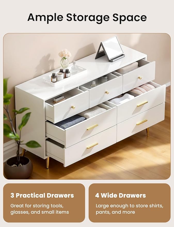 7 Drawer Dresser for Bedroom - Image 3