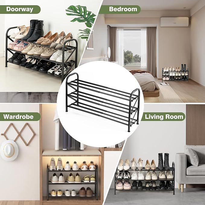 3-Tier Shoe Rack for Closet - Image 7