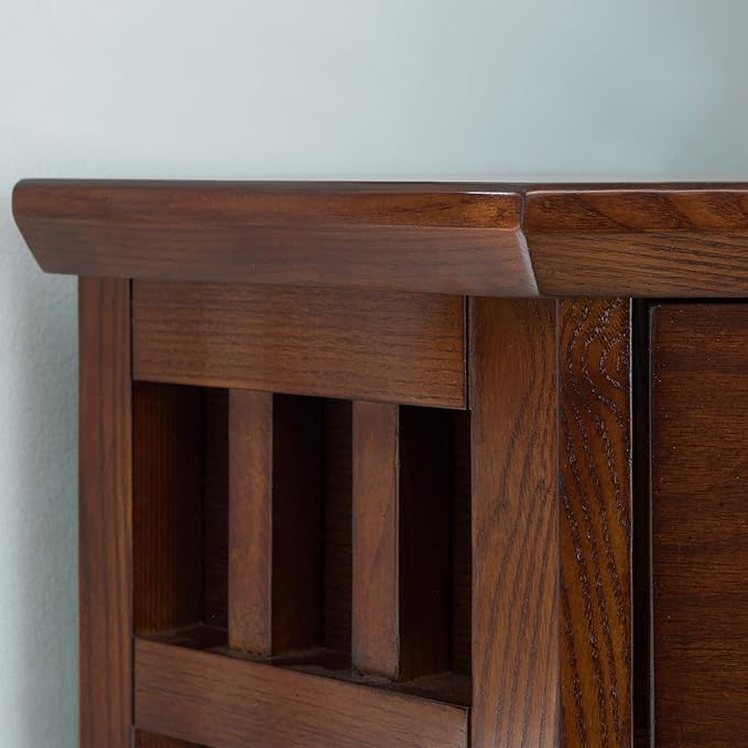 Leick Home 82263 Mission Mantel Height Corner Bookcase - Image 5