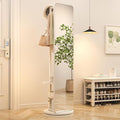 70"x16"Full Length Mirror with Stand, Coat Rack with Mirror, Solid Wood Floor by Unknown