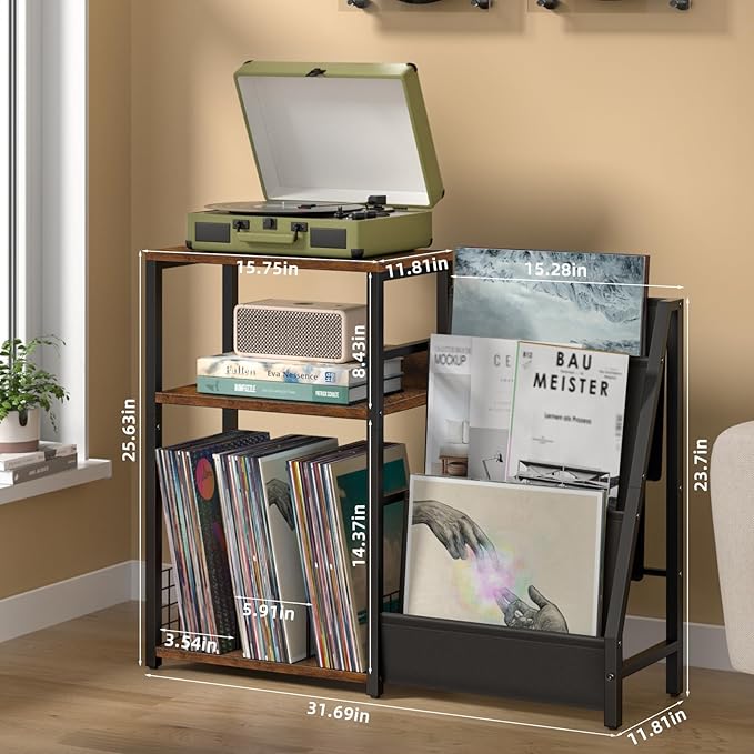 LELELINKY Record Player Stand - Image 4