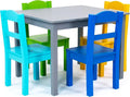 Humble Crew Kids Wooden Table and 4 Chairs Set, and Snack Time by HumbleCrew