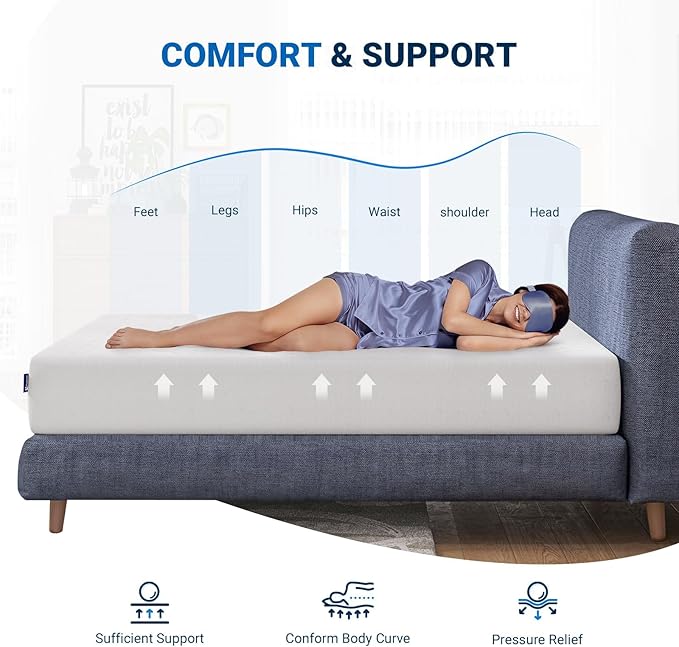 Avenco 10 Inch Full Size Mattress, Comfort Memory Foam Full Mattress in a Box - Image 3