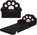 MONKISS Cat Paw Kids Couch, Toddler Chairs Comfy, Toddler Couch Bed Fold Out by MONKISS
