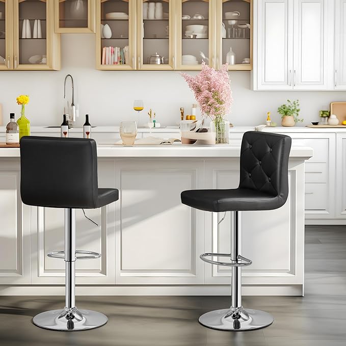 VECELO Adjustable Bar Stools - Image 2