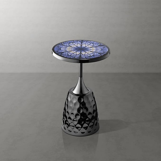 HOMES: Inside + Out Halric Modern 24" Tall Round End Table - Image 9