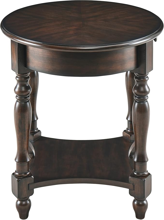 MODERION Oval End Table with Drawer, Solid Wood Sofa Side Table with Storage - Image 8