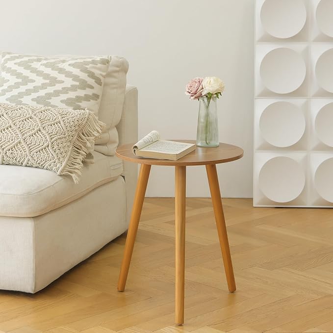 AWASEN Round Side Table, Small End Table - Image 6
