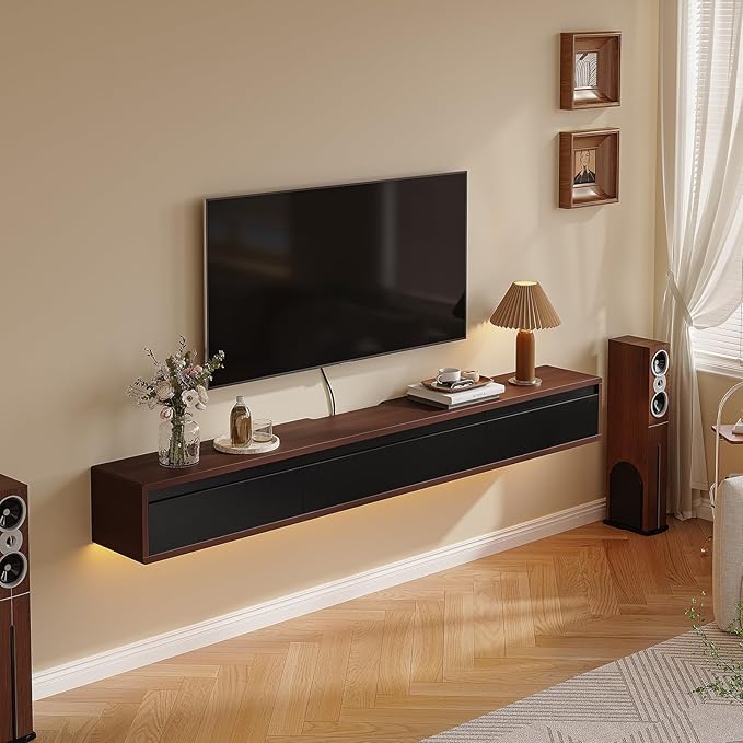Floating TV Stand Matte Finish, Floating TV Console, Under TV Shelf - Image 3