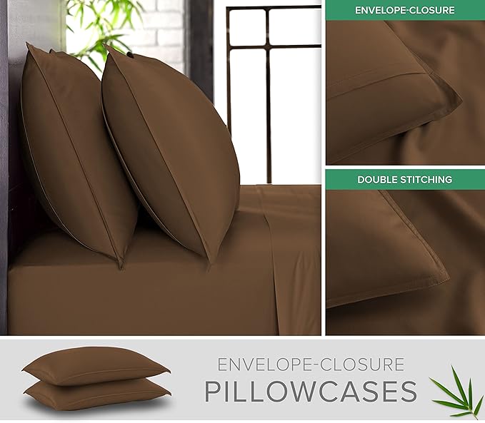 Queen Sheets by Pure Bamboo, Genuine 100% Organic Viscose Derived from Bamboo - Image 3
