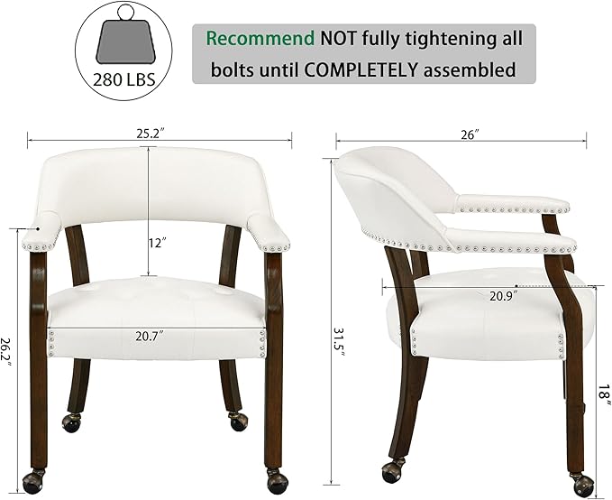 LEEMTORIG Large Dining Chairs - Image 3