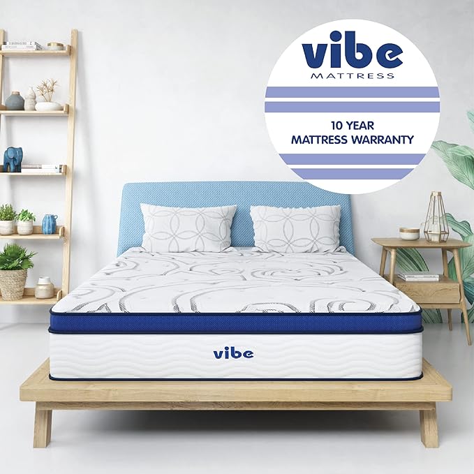 Vibe Quilted Hybrid Mattress, 12-Inch Innerspring and Pillow Top Gel Memory - Image 11