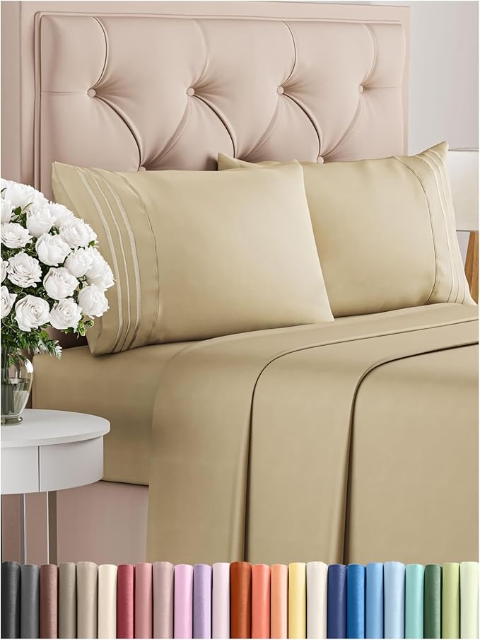 Cal King Size 4 Piece Sheet Set by CGKUnlimited