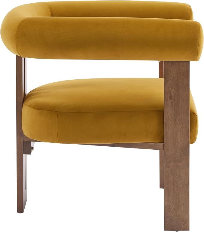Christopher Knight Home Linton Modern Velvet Upholstered Accent Chair, Living - Image 4