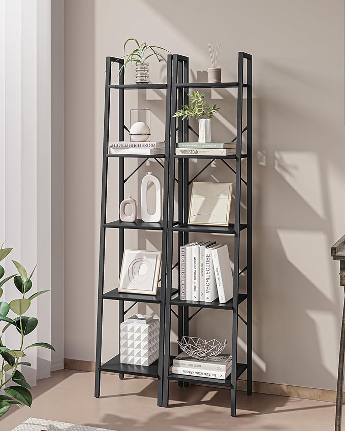 Ladder Shelf, Bookshelf Bookcase, Freestanding Corner Storage Shelve - Image 6