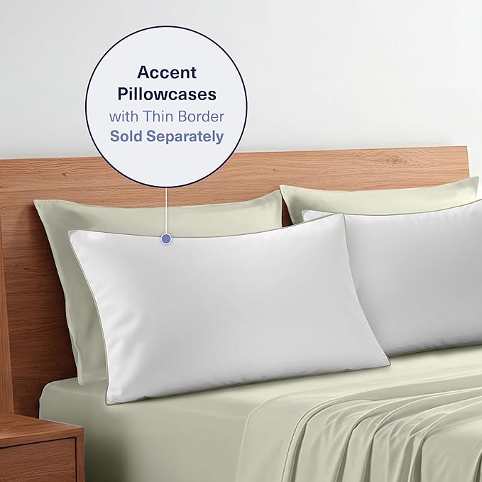 Kickoff Viscose Bamboo Sheets Twin XL Size 3-pc 100% Organic Bamboo Viscose Bed - Image 9