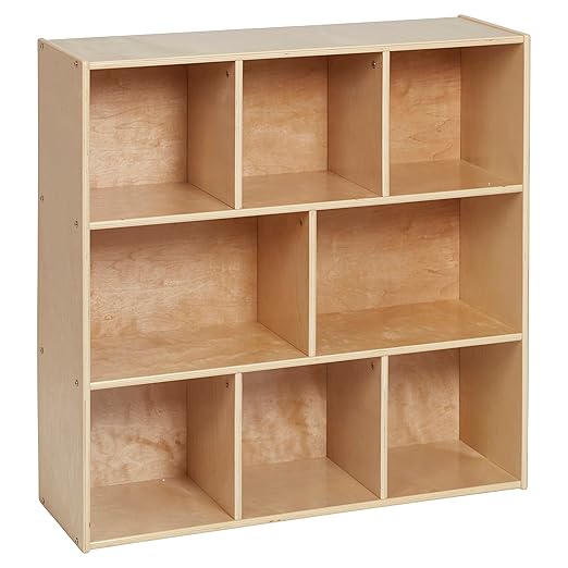 ECR4Kids Streamline 8-Compartment Storage Cabinet, Classroom Furniture by ECR4Kids