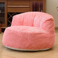 N&V Large Crescent Bean Bag Chair, Adult Size Bean Bag Sack, Foam Filling by NV