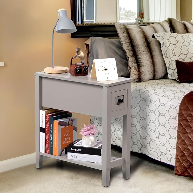 Gery 2 Pack Chairside Narrow End Table - Image 5