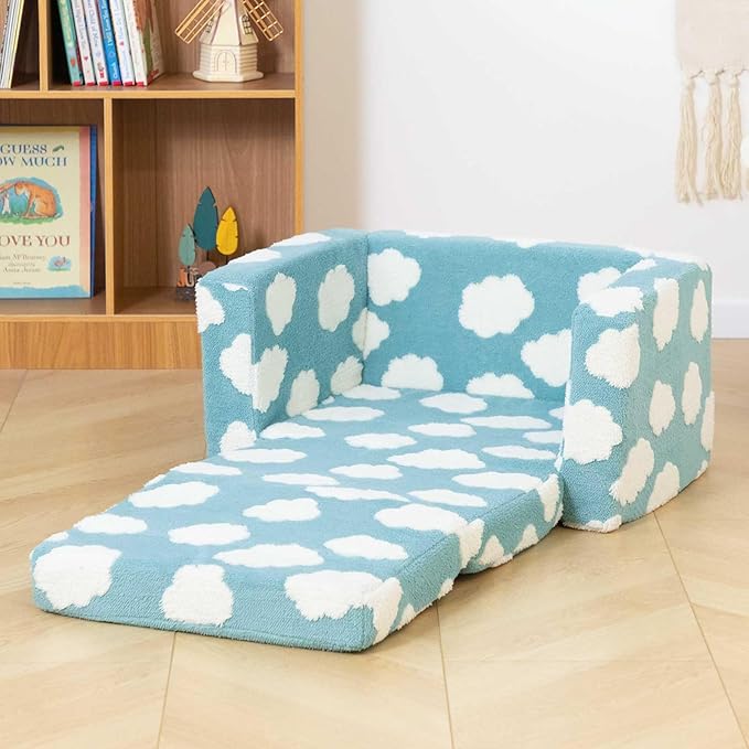 ALIMORDEN Kids 2-in-1 Flip Out Ultra-Soft Snuggle Foam Filled Chair - Image 8