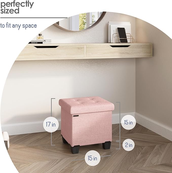 STORAGEBUD Storage Ottoman Cube - Image 9