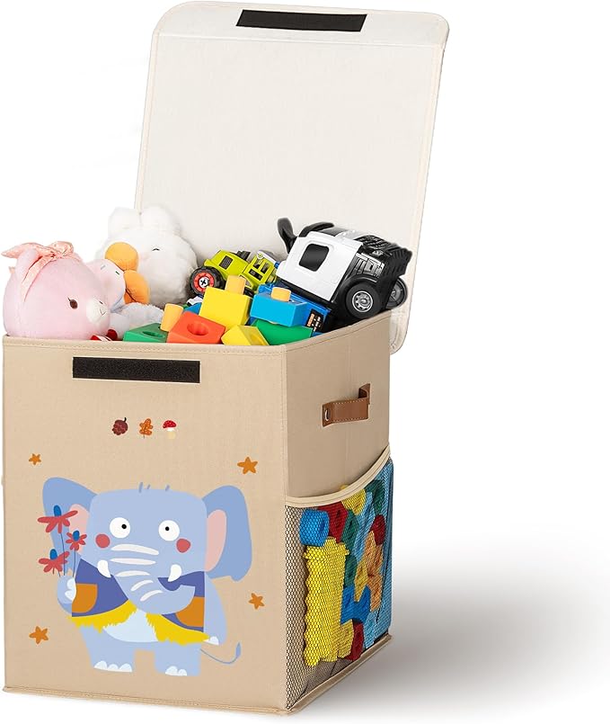 40L Large Toy Storage Box with Lid, Large Toy Box Chest by Unknown