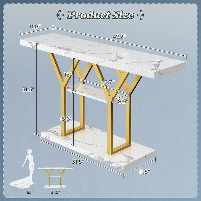 Huuger 47.2 Inch Entryway Table - Image 2