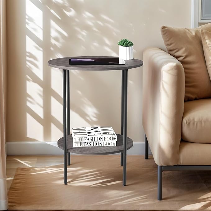 Side Table, Round End Table - Image 4