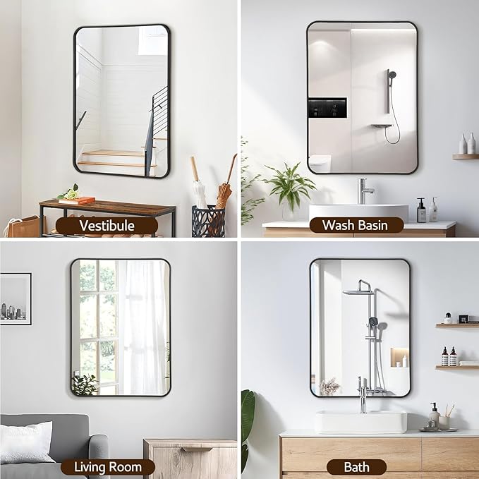20x28 Rounded Rectangle Bathroom Mirrors - Image 7