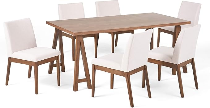 Christopher Knight Home Benson Mid-Century Modern 7 Piece Dining Set, Light by ChristopherKnightHome