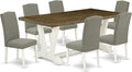 East West Furniture V077EN206-7 7 Piece Dining Room Furniture Set Consist of a by EastWestFurniture