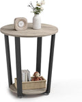 VASAGLE End Table, Round Side Table by VASAGLEbySONGMICSHOME