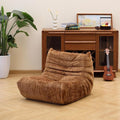 N&V Fireside Chair, Mid Century Armless Floor Sofa, Soft Premium Chenille Floor by NV