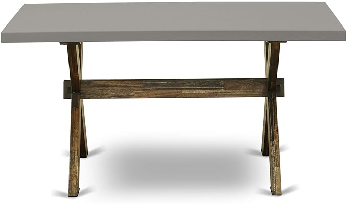 East West Furniture X797FL716-7 7 Piece Dining Table Set Consist of a Rectangle - Image 5